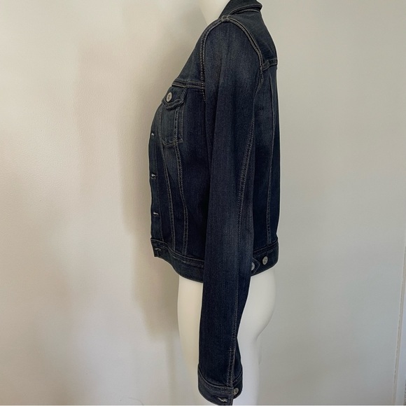 AG Adriano Goldschmied The Robyn Stretch Denim Jacket Dark Wash Size Small - Picture 2 of 12